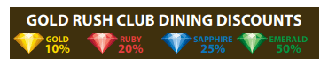 GOLD Rush Dining Discounts