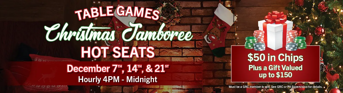 Christmas Jamboree Table Games Hot Seats