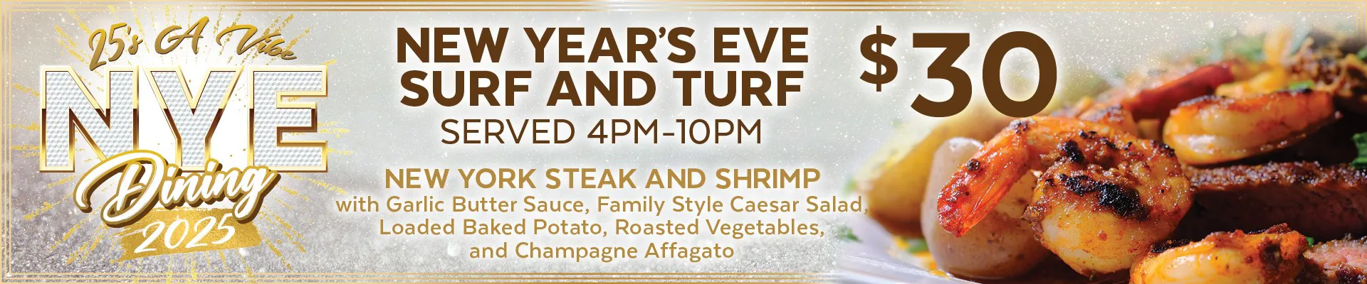 Surf and Turf New Year's Eve at The Grey Room