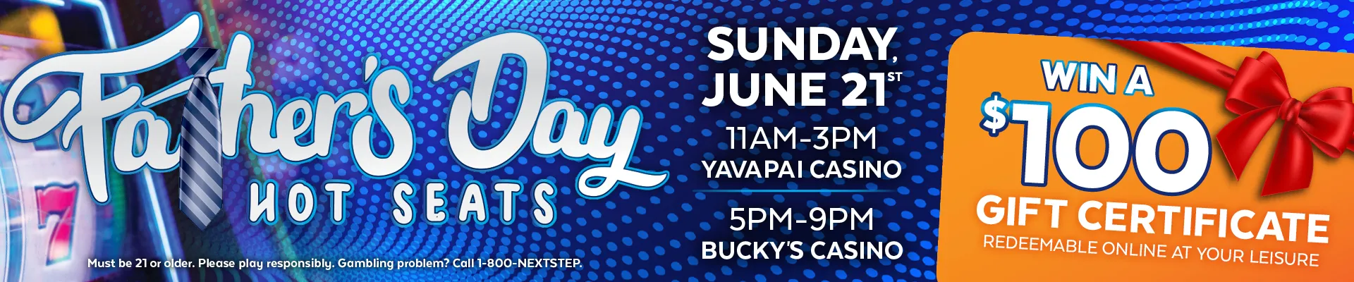 Father's Day Hot Seats - Sunday June 21